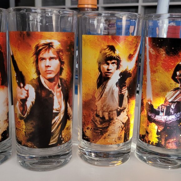 Vandor Star Wars 4 Pc 10 oz Glass Set - Picture 5 of 12